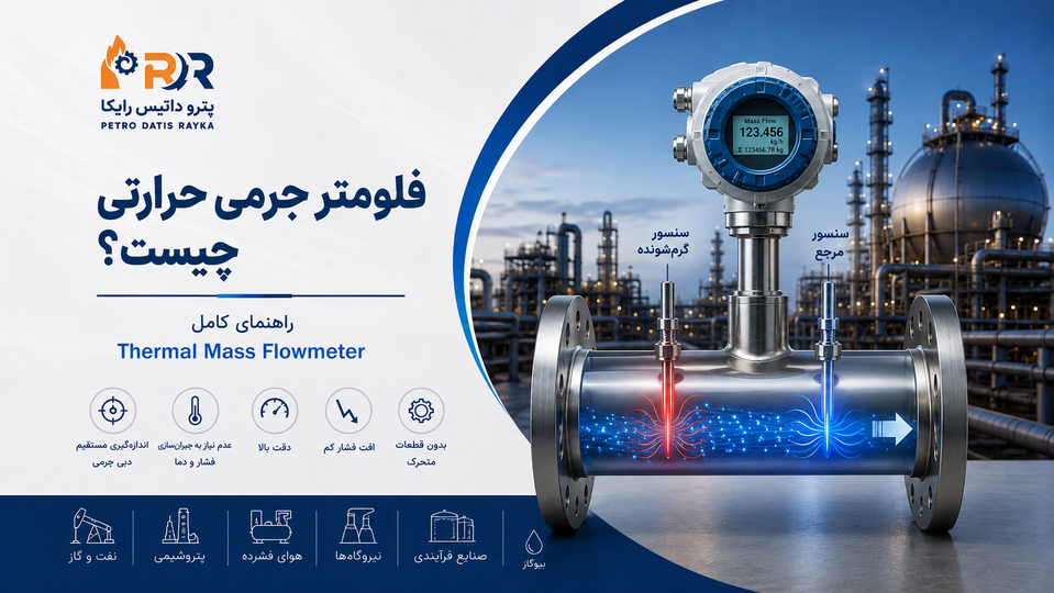 فلومتر ترمال (جرمی حرارتی)چیست؟ راهنمای کامل Thermal Mass Flowmeter، نحوه عملکرد، مزایا و کاربرده