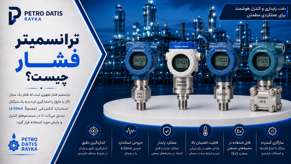 ترانسمیتر فشار چیست؟ راهنمای جامع Pressure Transmitter، نحوه عملکرد، انواع، کاربردها و مزایا