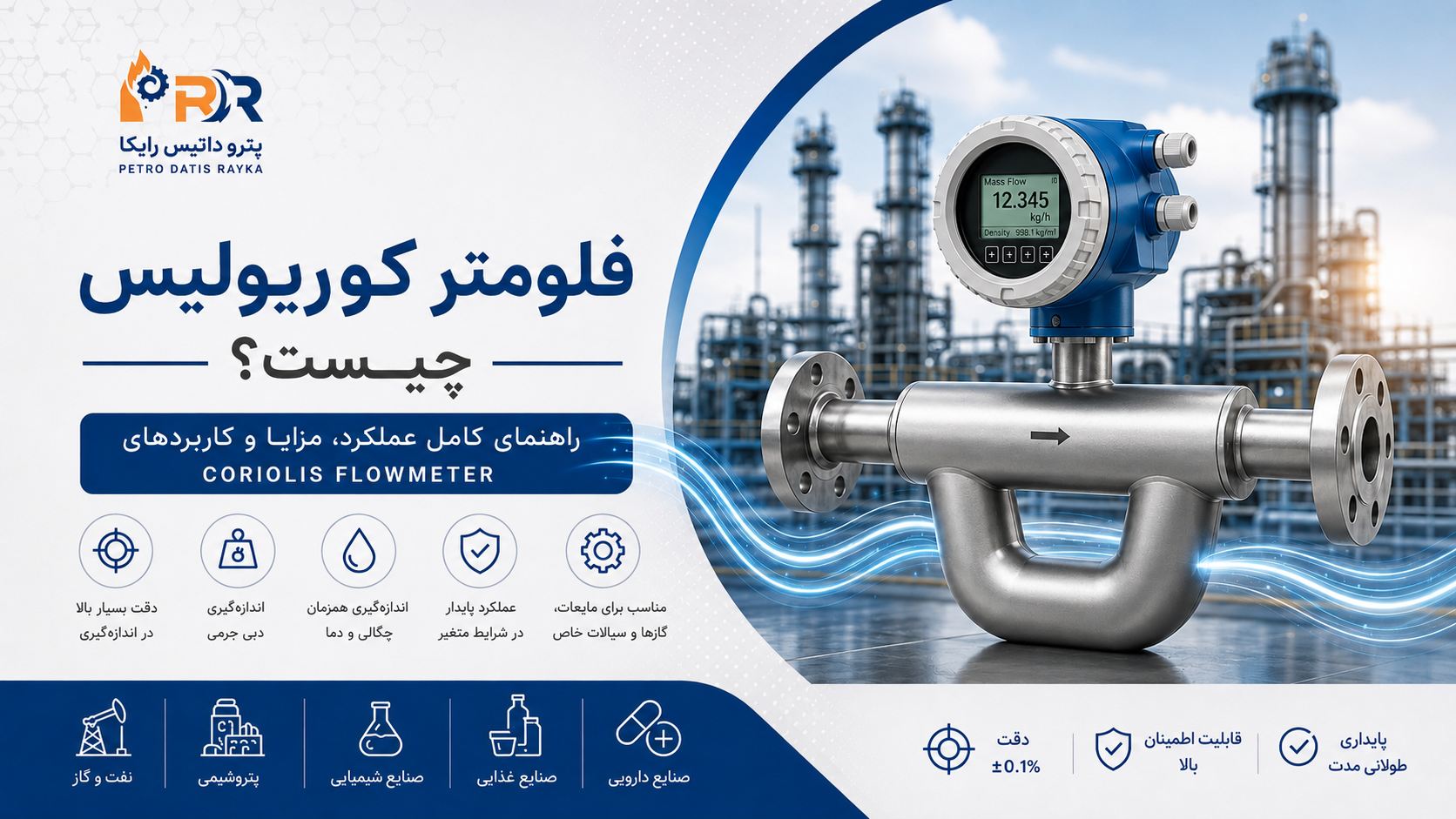فلومتر کوریولیس چیست؟ هر آنچه باید درباره Coriolis Flowmeter بدانید