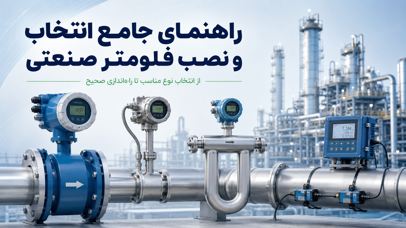 راهنمای جامع انتخاب و نصب فلومتر صنعتی؛ از انتخاب نوع مناسب تا راه‌اندازی صحیح