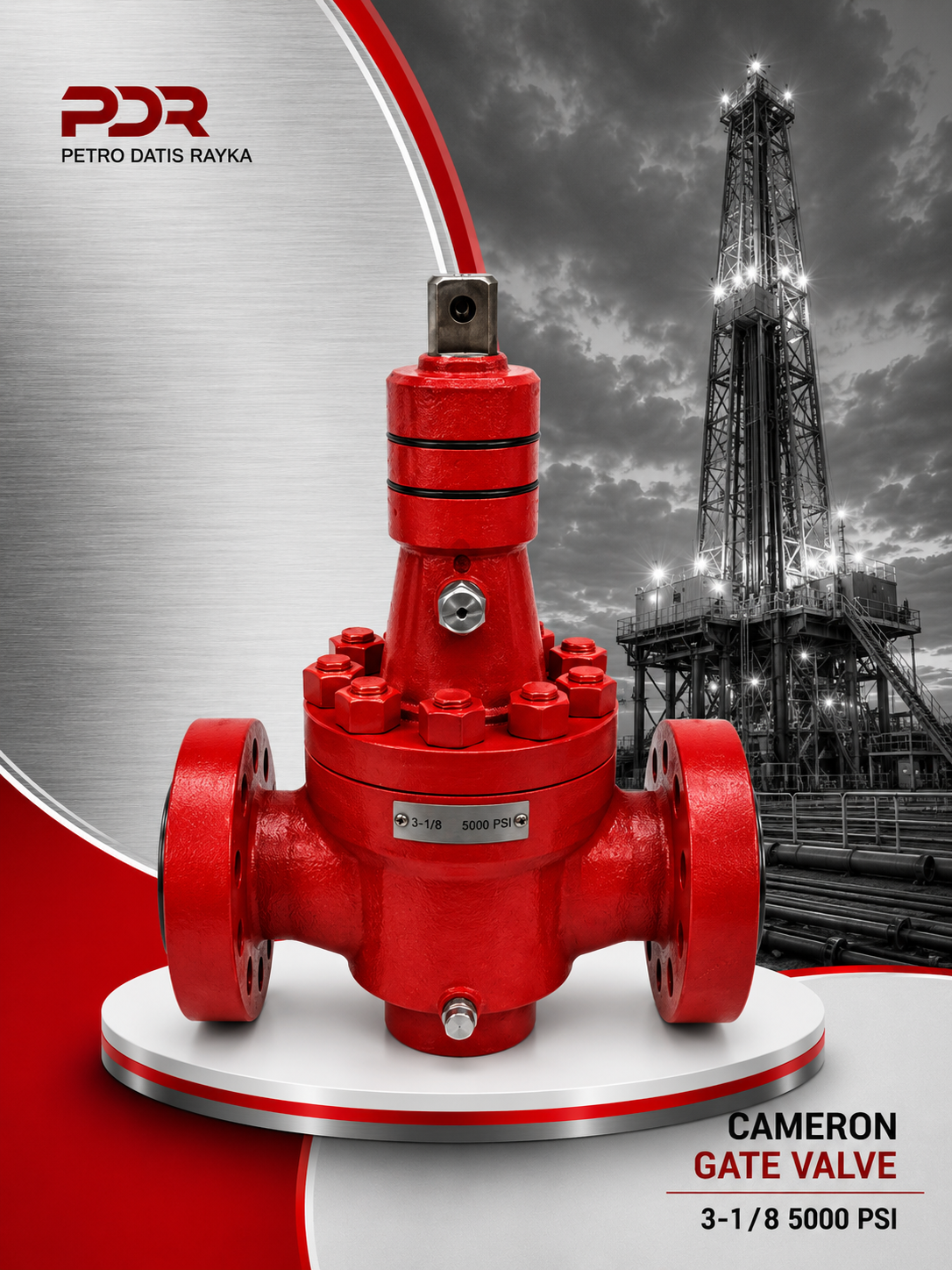 شیر کشویی 1/8-3 فشار 5000 psi