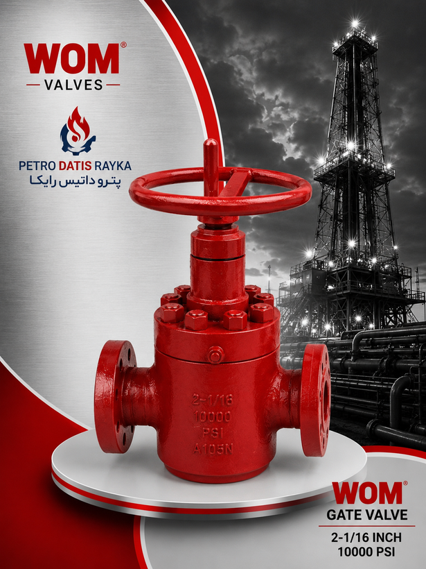 شیر کشویی 1/16-2 فشار 10000 PSI