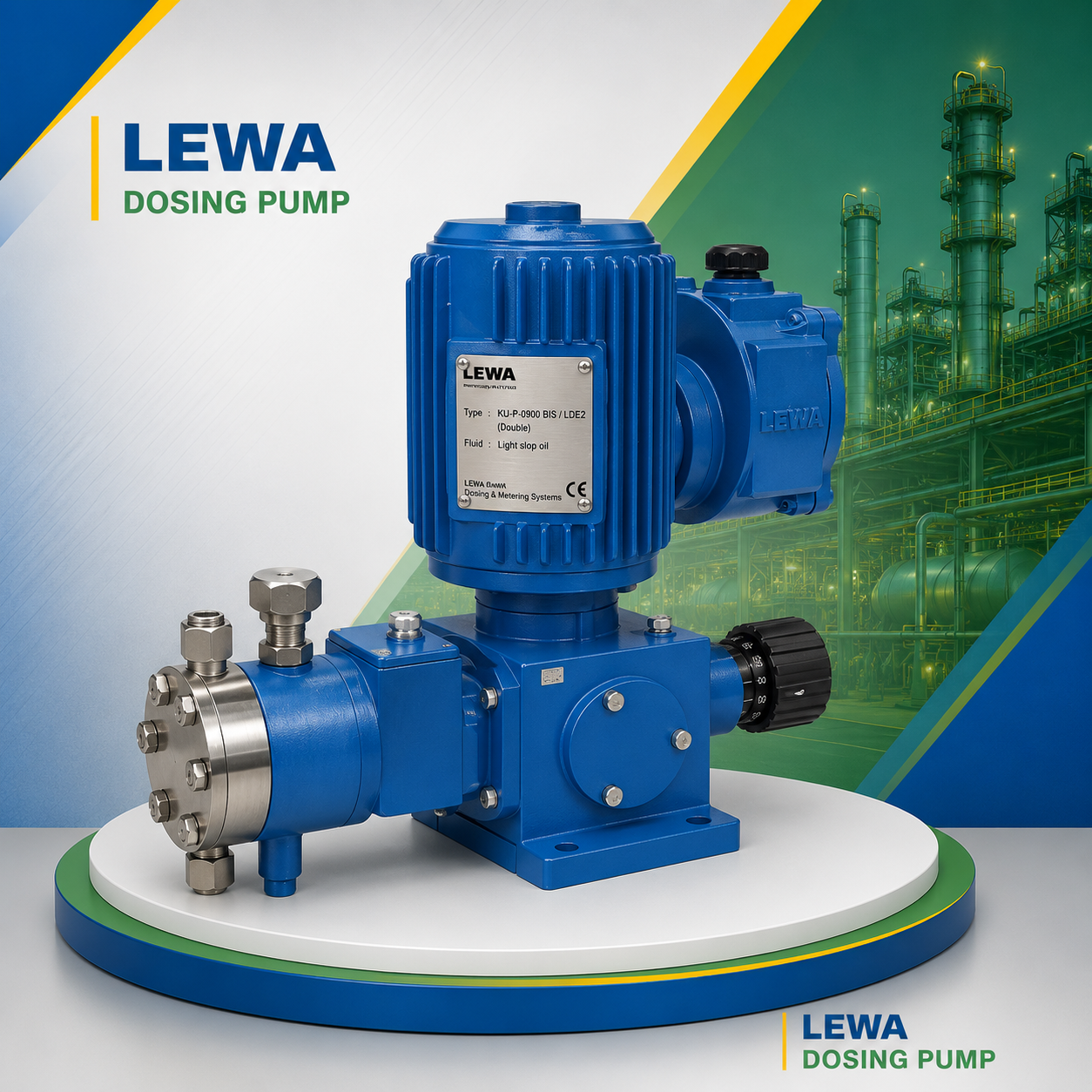 دوزینگ پمپ LEWA تایپ : KU-P-0900 BIS / LDE2 (double)
