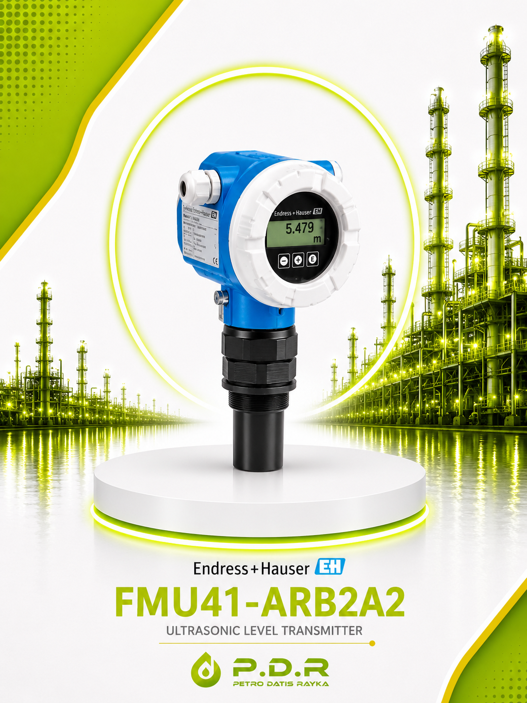 لول ترانسمیتر التراسونیک اندرس هاوزر مدل FMU41-ARB2A2