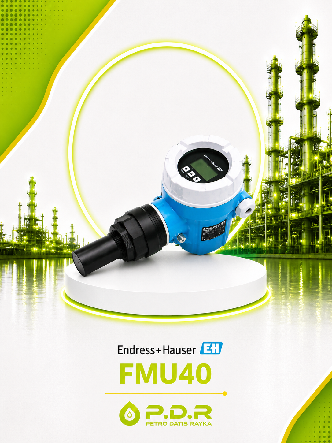 لول ترانسمیتر التراسونیک اندررس هاوزر مدل FMU40