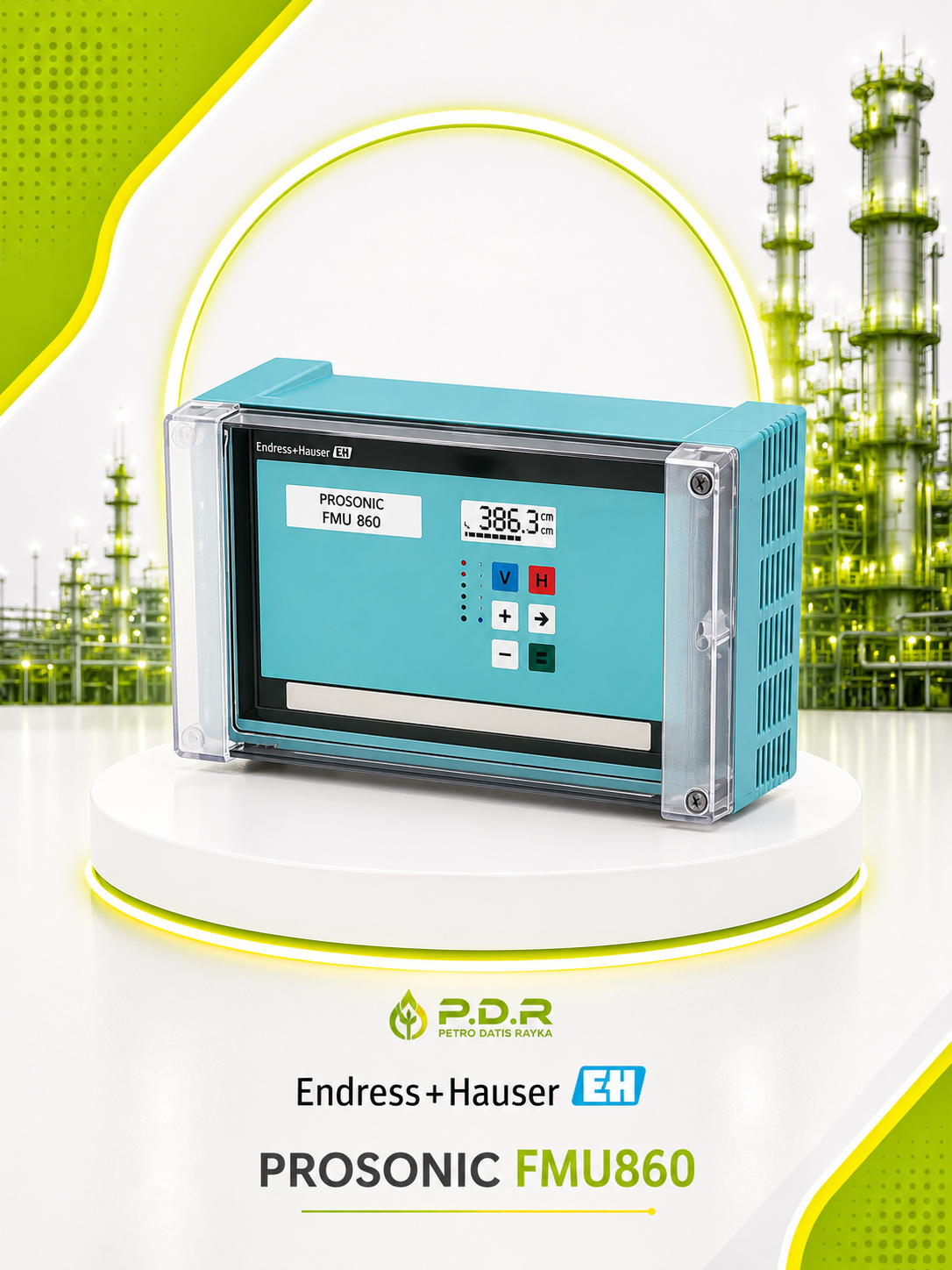 ترانسمیتر سطح التراسونیک اندرس هاوزر مدل FMU860 استوک