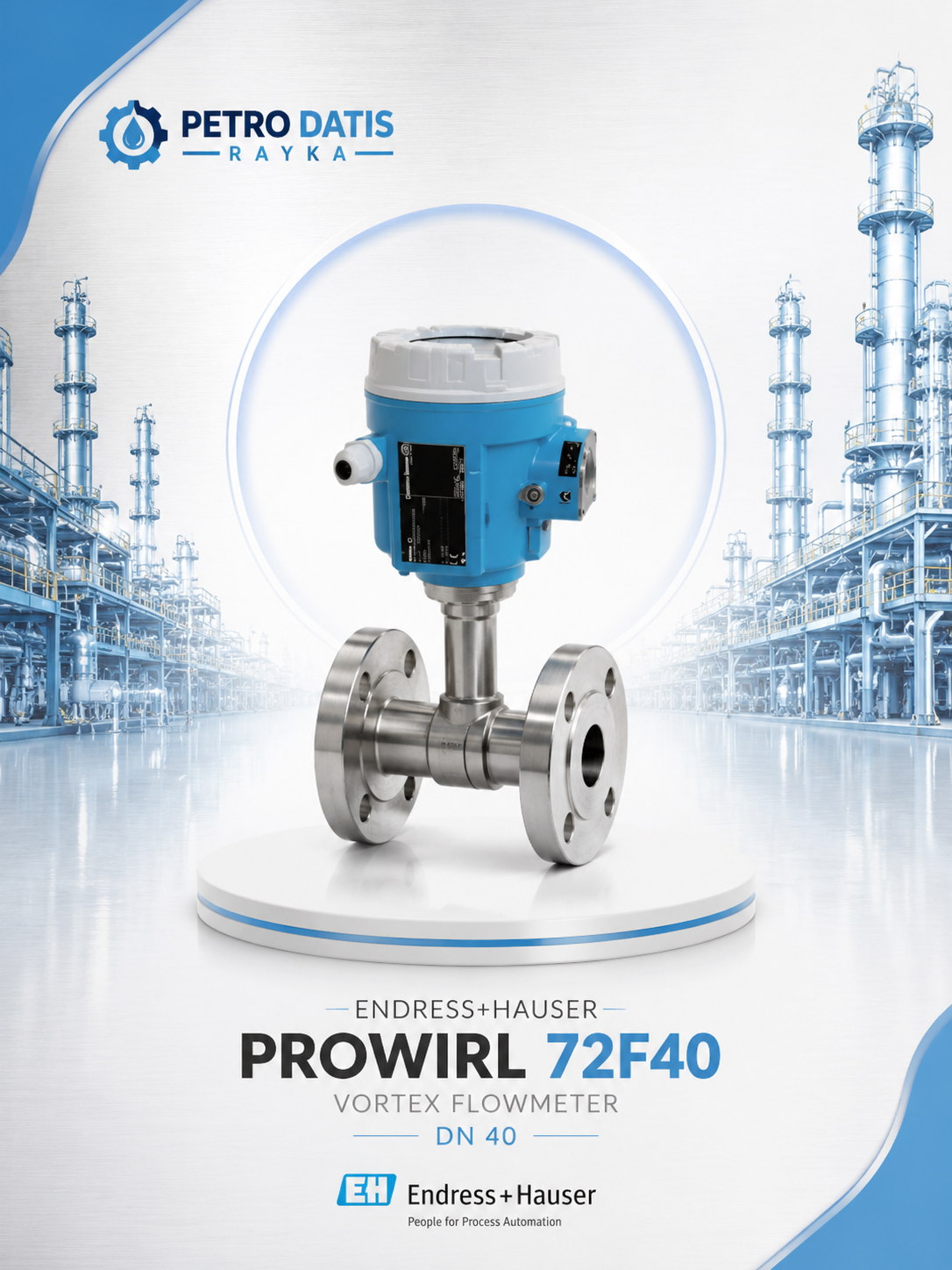 فلومتر ورتکس اندرس هاوزر مدل Prowirl 72F40 سایز 1.1/2