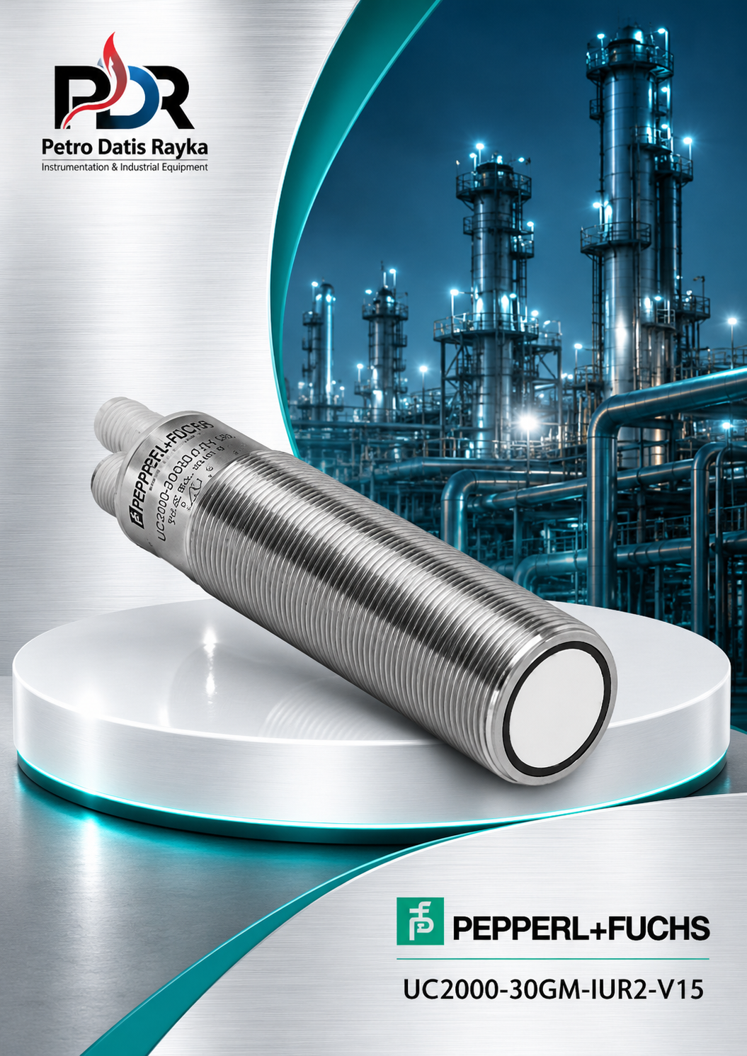 سنسور اولتراسونیک پپرل اند فوکس مدل UC2000-30GM-IUR2-V15